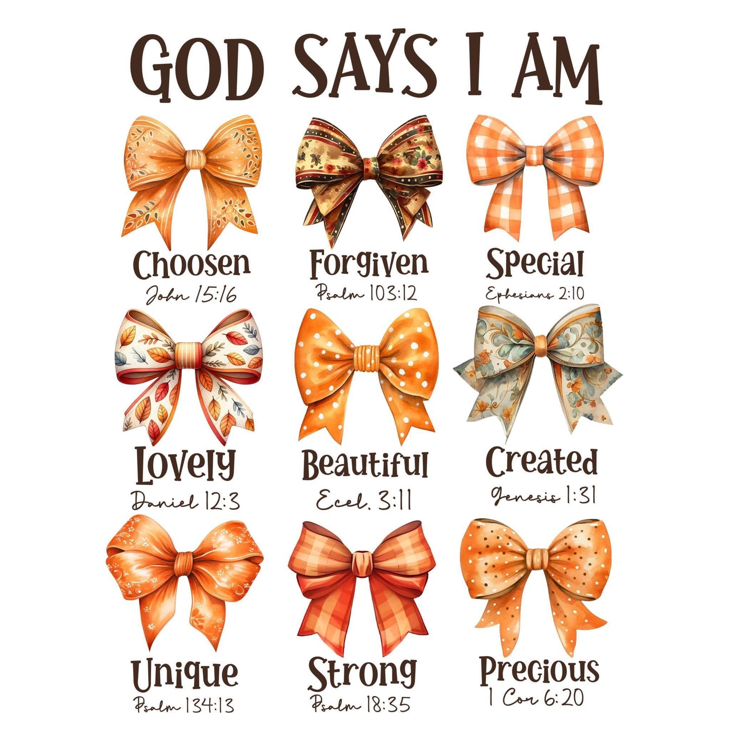 God Says I Am Fall Bow Shirt