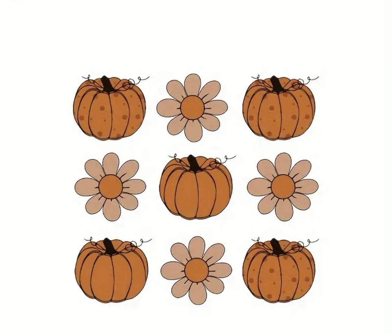 Pumpkin & Flower Tee