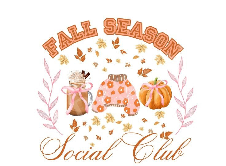 Fall Season Social Club Crewneck