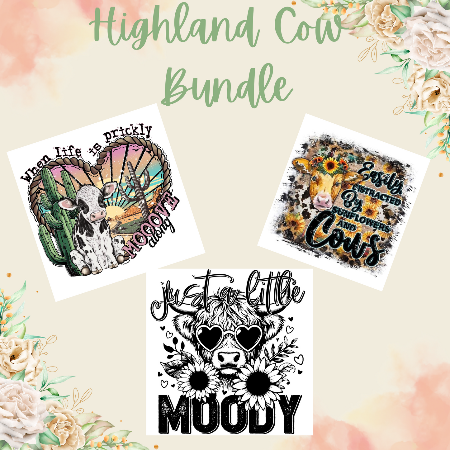 Highland Cow T-Shirt Bundle