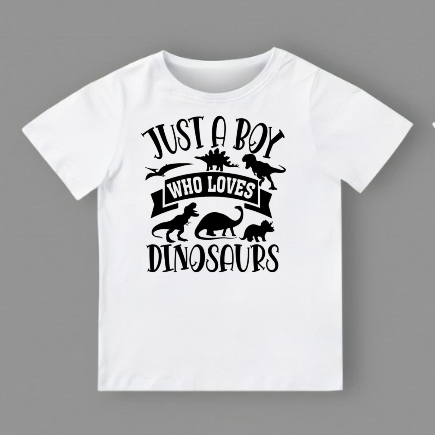 Just A Boy Who Loves Dinosaurs Tee