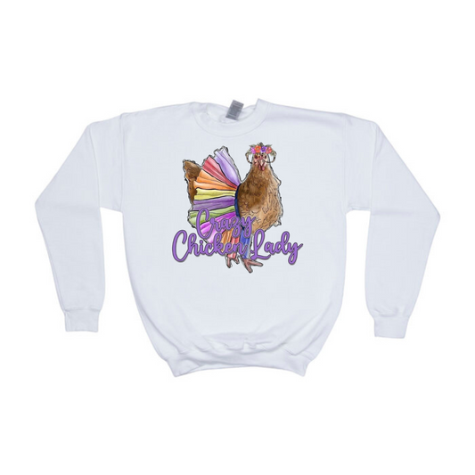 Crazy Chicken Lady Crewneck