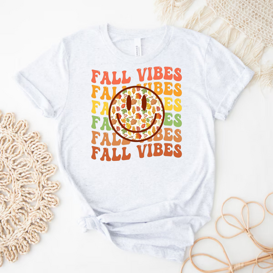 Stacked Fall Vibes Smiley Shirt