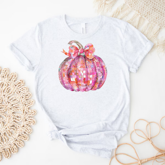 Pink Sparkle Pumpkin Shirt