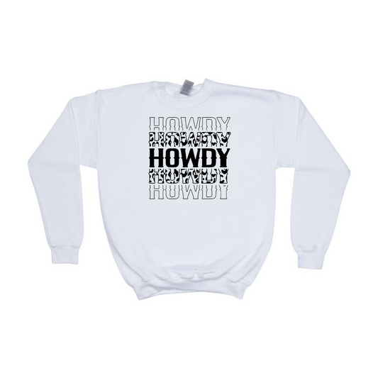 Howdy Stacked Crewneck